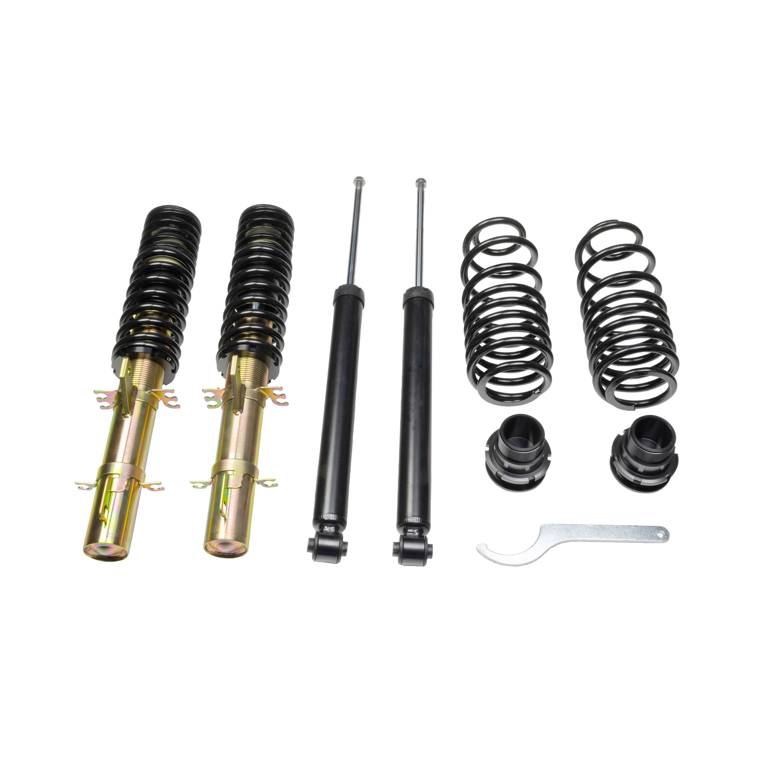 DTSLine Gewindefahrwerk SX Stahl verzinkt VW Golf 4 / New Beetle 9C / Seat Leon 1M / Audi TT DTSLine Gewindefahrwerk SX Stahl verzinkt VW Golf 4 / New Beetle 9C / Seat Leon 1M / Audi TT